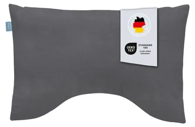 Produktbild von Comfort Nackenstützkissen mit Mikroplüsch | grau | Visco | XDREAM