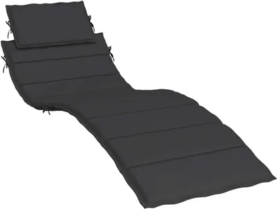 Obrázok produktu pre vidaXL Vankúš na ležadlo čierny 186x58x4 cm Oxford látka