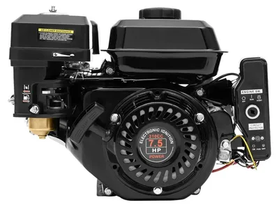 Produktbild von Benzinmotor - 7,5 PS 4-Takt Motor - 210 ccm - Einzylinder - Industriemotor für Gokart und Generator