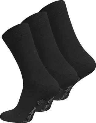 Produktbild von Vincenzo Rosso Herren Business-Socken Baumwolle schwarz Gr. 43-46, 9 Paar