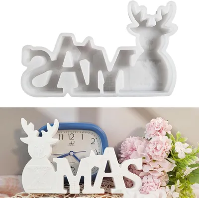 Produktbild von Silikonform Weihnachten Silikonformen Gießformen Weihnachten Silikonform Gießformen Silikon Silikonform Für DIY Weihnachten Handwerk Heimdekoration