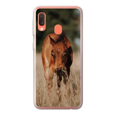 Produktbild von MuchoWow® Handyhülle Schutzhülle Hülle für Samsung Galaxy A20e Pferd - Sonne - Landschaft Silikon Softcase Handy Hülle - Abdeckung