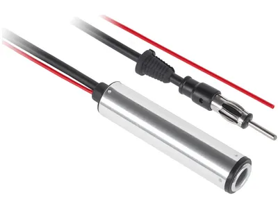 Obrázek produktu pro Automatický anténní zesilovač OmkoTech Peiying 13 dB FM s antiinterferenčním filtrem