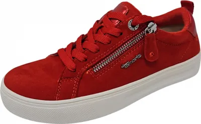 Produktbild von Tamaris Comfort Weite G1/2 sportlicher Schnürer Rot