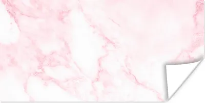 Produktbild von MuchoWow® Poster Marmor - Weiß - Rosa - Chic - Marmoroptik 120x60 cm - Bild