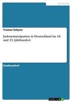 Produktbild von Judenemanzipation in Deutschland im 18. und 19. Jahrhundert