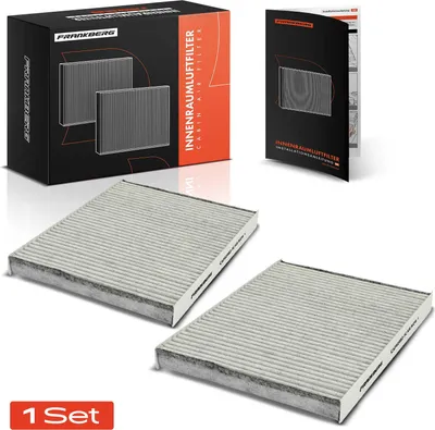 Image de Frankberg 2x filtre d'habitacle à charbon actif pour Audi A3 Octavia VW Bora Golf Lupo Polo