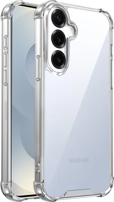 Immagine prodotto di Custodia trasparente per Samsung Galaxy S24+ / S25+, retro trasparente ibrido, copertura antiurto in TPU bumper