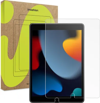 Immagine prodotto di iPad 9 2021 10.2 pollici, iPad 7 2019 10.2 pollici, iPad 8 2020 10.2 pollici Pellicola protettiva: imoshion Gehard glas screenprotector tablet - Trasparente