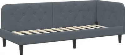 Obrázek produktu pro vidaXL Rohový rám postele tmavě šedý 80 x 200 cm samet