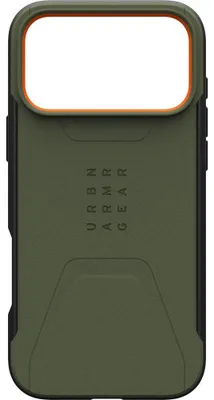 Produktbild von Urban Armor Gear Civilian, Cover, Apple, iPhone 17 Pro Max, 17,5 cm (6.9"), Olive, Orange