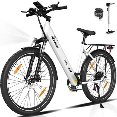 Produktbild von HITWAY E Bike Elektrofahrrad, 27.5 Zoll E-Fahrrad E-Bike Pedelec Mountainbike 250W/36V/12Ah Akku, 7 Gang MTB Ebike für Erwachsene, Reichweite 40-80km