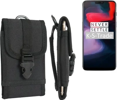 Produktbild von K-S-Trade Handyhülle kompatibel mit OnePlus 6 Gürteltasche Holster Handytasche Gürtel Tasche Schutzhülle Robuste Handy Schutz Hülle Tasche