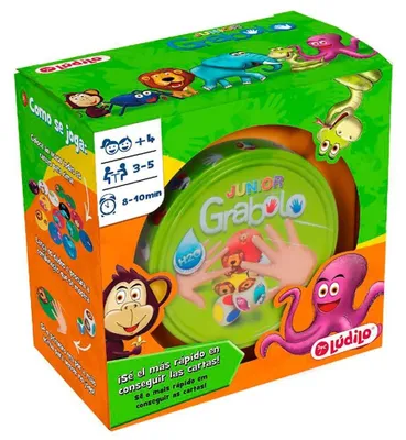 Obrázek produktu pro Lúdilo Grabolo Junior, Stolní hra, Jemná motorika (obratnost), 4 rok/roky, 8 min, Rodinná hra