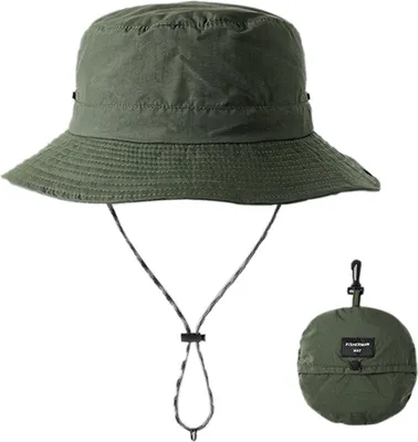 Produktbild von Outdoor-Sonnenhut für Damen und Herren, UV-Schutz, wasserdichter Sonnenhut, schnell trocknender Teichhut, faltbar, aufhängbar, Outdoor, Wandern, Camping, Andorra-Hut, 6 cm Krempe