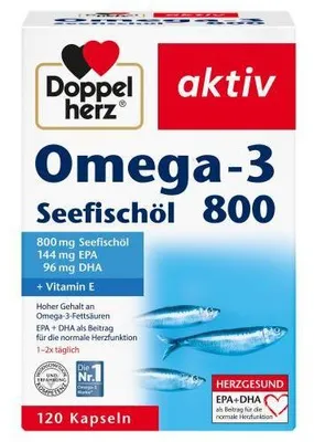 Image de Doppelherz Omega-3 huile de poisson de mer 800 mg (120 er )