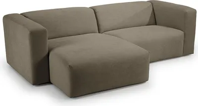Produktbild von home24 Ecksofa mit Longchair - Strukturstoff