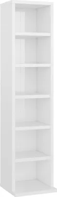 Immagine prodotto di Armadio CD bianco lucido 21x20x88 cm Materiale a base di legno