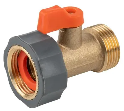Produktbild von Absperrventil IG 3/4" AG 3/4" BRASS SOFT Kugelhahn Messing Wasserhahnanschluss BR-S2232