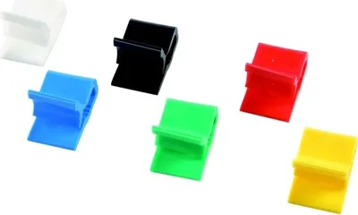 Produktbild von Briefklemmer Zacko 3 15x22 mm VE=1000 Stück Grundfarben sortiert
