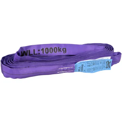 Produktbild von SHZ Rundschlinge Länge 3m / 1000kg nach EN 1492-2 SF7 violett