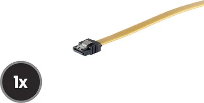Produktbild von SATA Anschlusskabel 6 Gb/s mit Metallclip 0,5m
