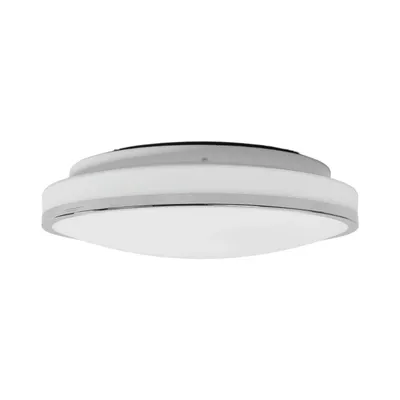 Produktbild von Lindby LED-Deckenleuchte Lyss, Ø 34 cm, chromfarben, IP44