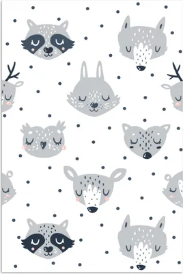 Produktbild von MuchoWow® Poster Tiere - Design - Kinder - Jungen - Mädchen - Baby 40x60 cm - Plakate für die Wand - Poster Babyzimmer