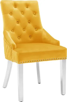 Immagine prodotto di vidaXL Sedie da pranzo 2 pz. Velluto giallo