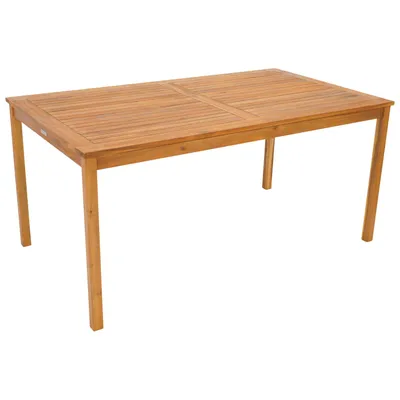 Produktbild von DEGAMO Gartentisch Holztisch MARACANA 160x90cm rechteckig, Akazienholz geölt