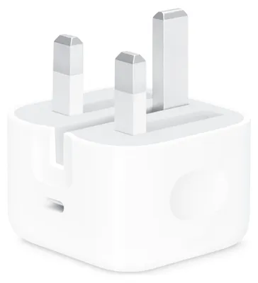Image de Adaptateur électrique Apple USB-C 20W - Type G - Prise pour le Royaume-Uni - Blanc