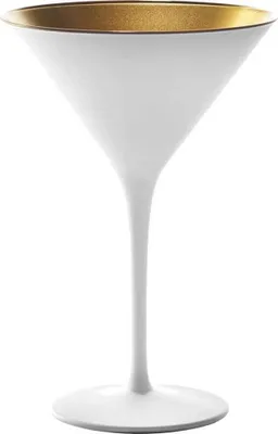 Produktbild von 6x Stölzle Lausitz Elements Metallic Cocktailschale Weiß/Gold 240 ml