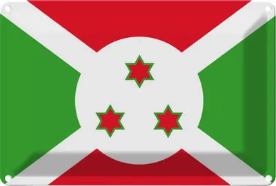 Produktbild von vianmo Blechschild 20x30 cm Burundis Burundi Flagge Fahne Wappen