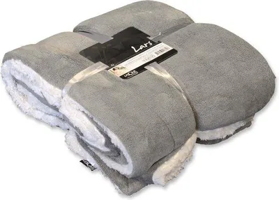 Produktbild von Unyqoos® Lars XL Plaid – große Wohndecke 220×240 cm, Grau, gesteppte Honigwaben-Optik, warm & farbecht, waschbar für Sofa und draußen