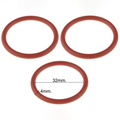 Produktbild von 3x O-Ring Innen 32mm rot für Philips, Saeco Brühgruppen