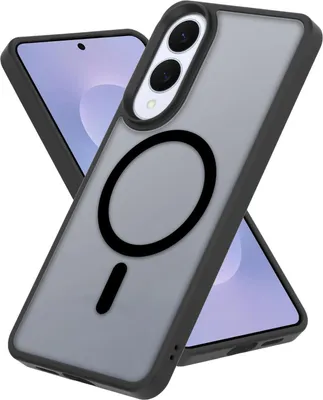 Produktbild von Cadorabo Hülle für Samsung Galaxy S25 Edge Schutzhülle in SCHWARZ MagSafe kompatibel Case Cover Etui Hybrid Handyhülle