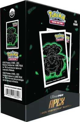 Produktbild von Ultra Pro Neon Kanto Bisaflor APEX Deck Protector® Sleeves 105ct