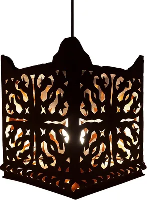 Produktbild von Deckenlampe Randa Schwarz 30cm | Marokkanische Metalllampe