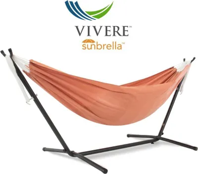 Produktbild von Sunbrella Doppelhängematte Hängematte Vivere C8SUN mit Gestell Coral
