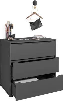 Zdjęcie produktu dla Kredens Vicco Ruben Antracyt 48 x 77.6 cm z 3 szufladami, Model 40101