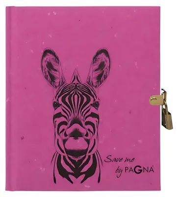 Produktbild von Pagna Tagebuch Zebra 128S mit Schloß blanko