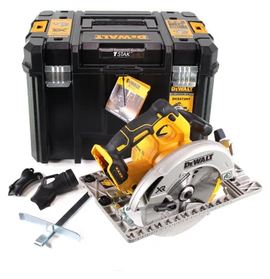 Zdjęcie produktu dla Akumulatorowa pilarka tarczowa DeWalt DCS 572 NT 18V 184 x 16 mm Solo + T-STAK - bez akumulatora, bez ładowarki