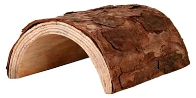 Produktbild von Holztunnel aus Shimaholz 20 x 15 cm – Spielzeug und Versteck für Hamster und Mäuse