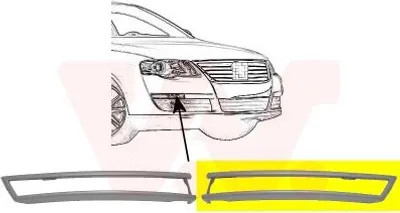 Produktbild von VAN WEZEL 5839585 Stoßstangen-Abdeckung Vorne Links für VW Passat Variant (3C5) Passat Limousine (3C2)