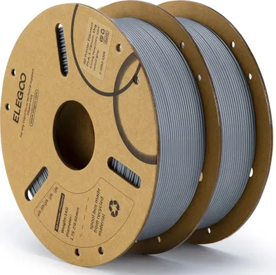 Obrázok produktu pre PLA filament pre 3D tlačiarne, priemer 1,75 mm, vysokokvalitný materiál, sivý 2KG
