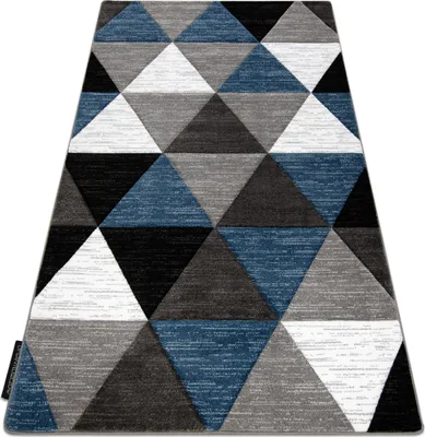 Produktbild von Teppich ALTER Rino Dreiecke blau Blau 180x270 cm