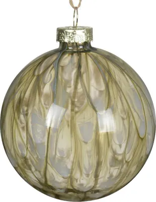 Productafbeelding van Kerstbal glas d8l8h8 cm rosemarijn Decoris