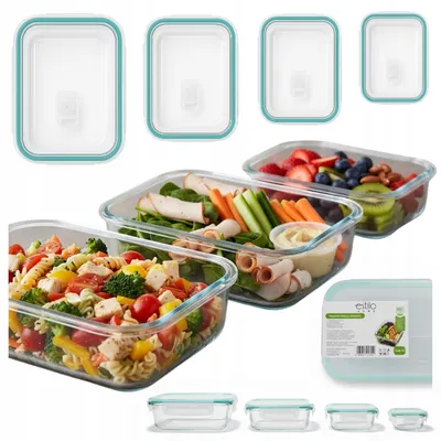 Produktbild von Glas-Lunchbox – Borosilikatglas Mahlzeitbehälter mit Deckel – Für Schule, Arbeit und Meal Prep