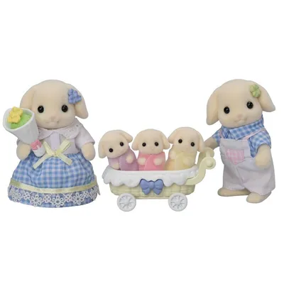 Zdjęcie produktu dla Figurki Sylvanian Familes - Rodzina Królików Flora