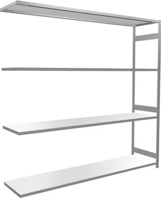 Produktbild von Weitspannregal WS 2000 Anbauregal 250x250x60 cm mit 4 geteilten Stahlböden Tragkraft 1600 kg